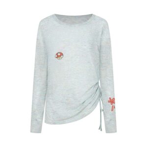 Artistic Mushroom Graffiti Long Sleeve Top
