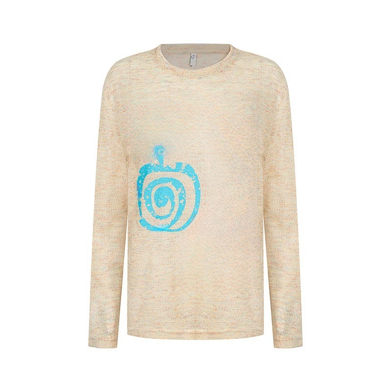 Playful Versatile Graphic Long Sleeve Top